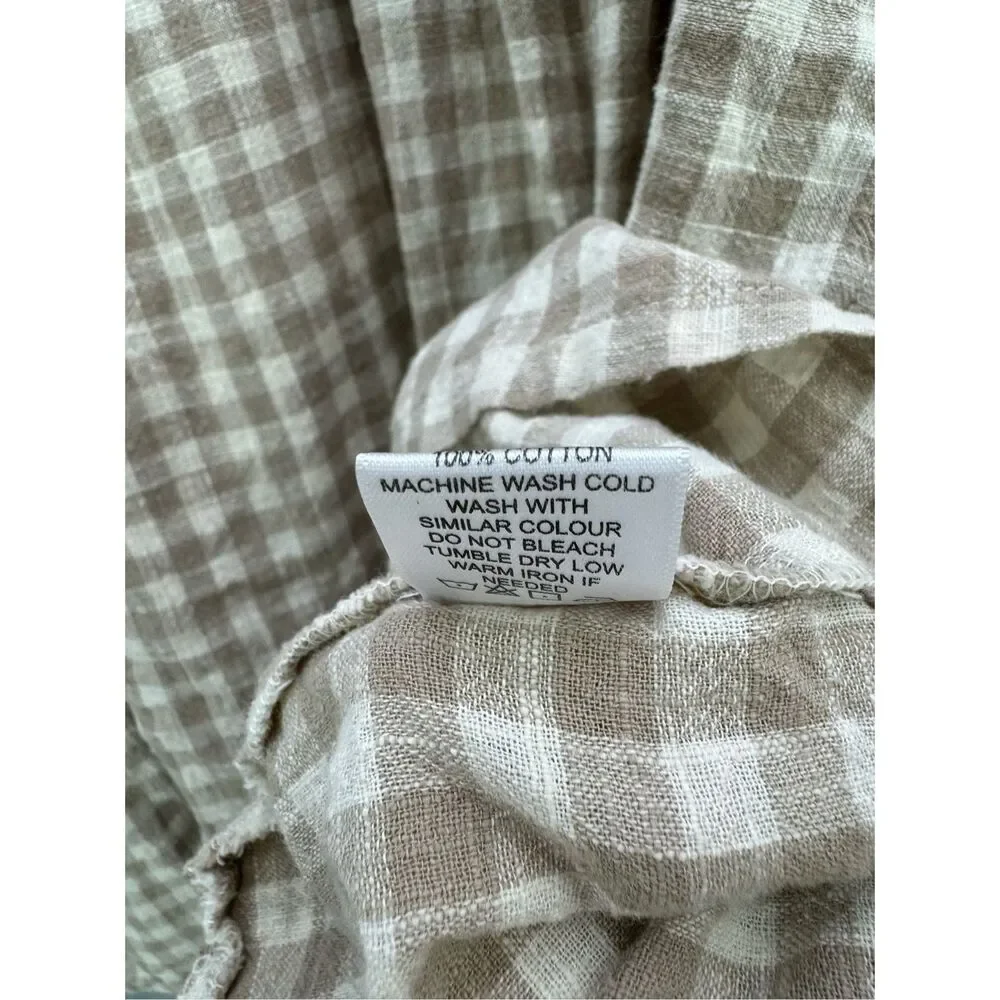Able Beige Plaid Mini Dress - Picture 10 of 13